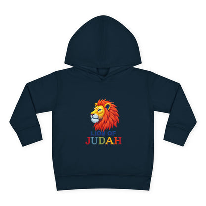 Lion of Judah Toddler Hoodie — Christian Kids Pullover with Colorful Lion Graphic