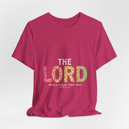 The LORD multicolor mosaic Tee | T-Shirt, Christian faith typography