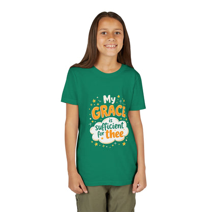 Grace thee Youth Tee | Kids Christian Shirt, Inspirational Cloud Design