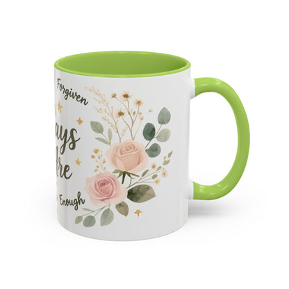 Christian Coffee Mug - "God Says You Are" Floral Inspirational Mug (11/15oz)