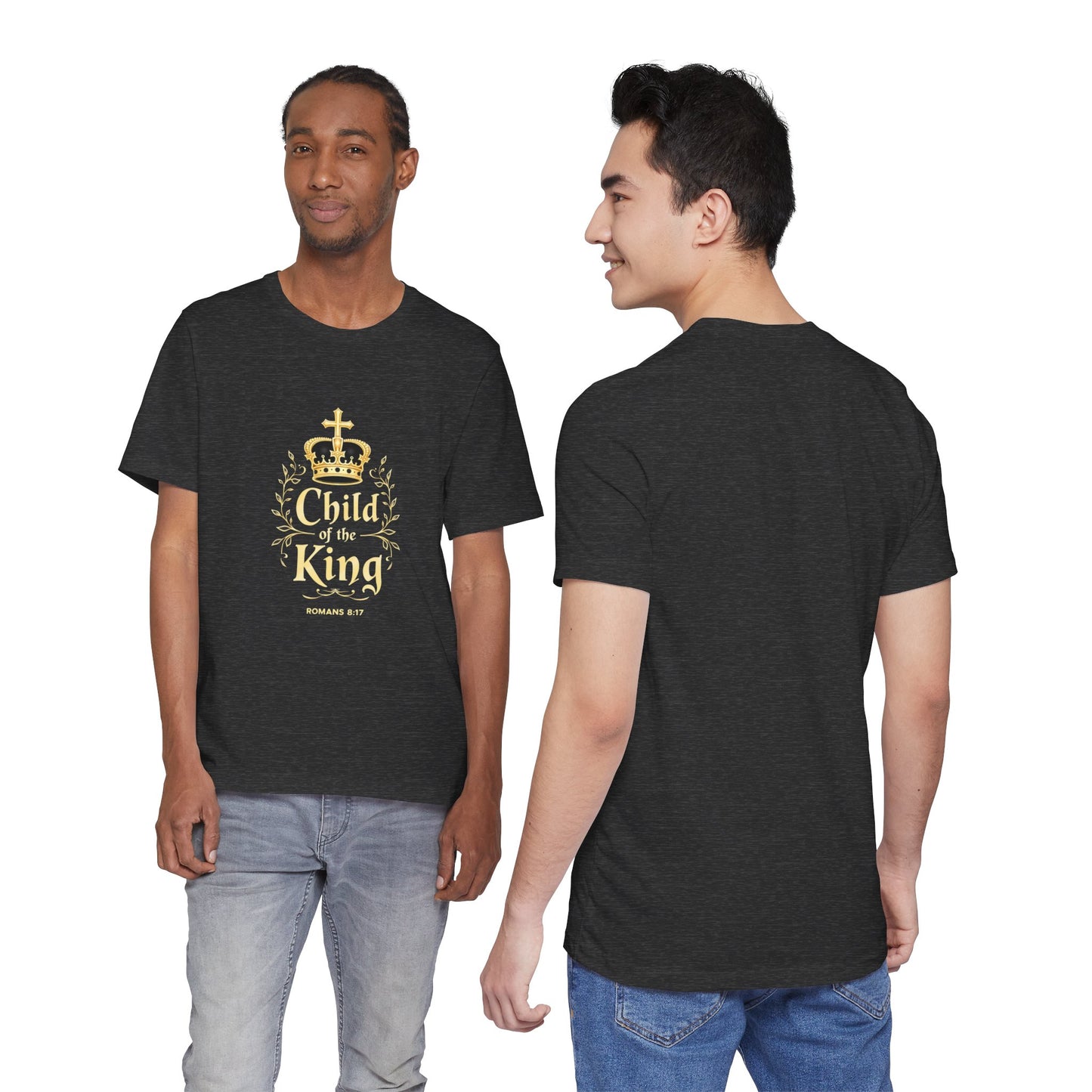 Child of the King T-Shirt | Romans 8:17 Christian Crown Tee | Perfect Gift for Believers  | Thoughtful Christian Gift