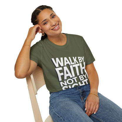 Walk By Faith T-Shirt — Womens/Mens Faith Graphic Tee