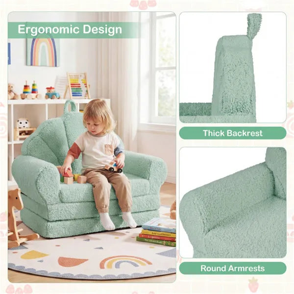 2-in-1 Flip Open Kids Sofa Lounger b5ab0cba0afeecfd78f3a9d316600d3f