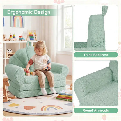 2-in-1 Flip Open Kids Sofa Lounger b5ab0cba0afeecfd78f3a9d316600d3f