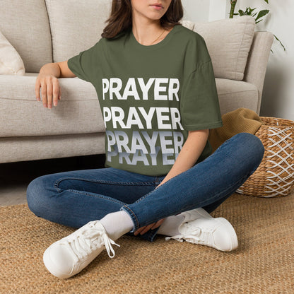 Prayer Repeat T-Shirt | Bold Spiritual Graphic Tee Gift