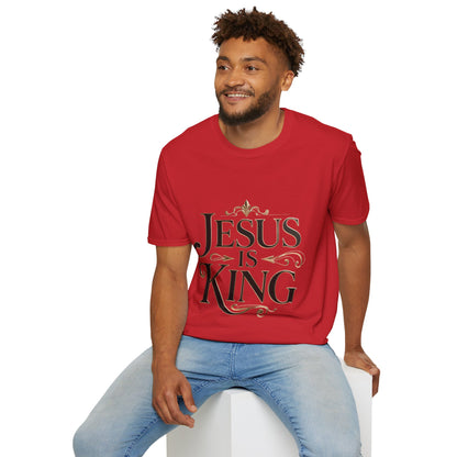 Jesus Is King T-Shirt — Christian Faith Graphic Tee, Inspirational Worship Shirt