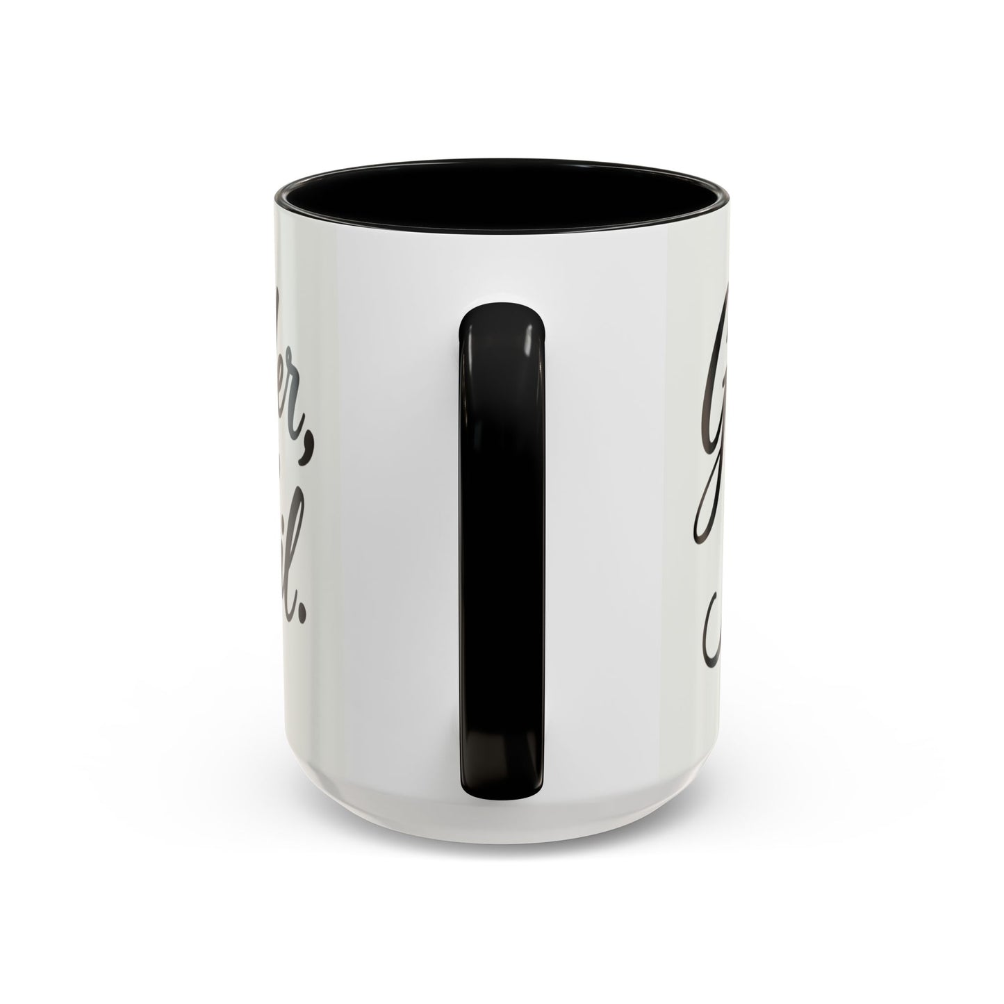 Inspirational Script Coffee Mug — "Strength Lives in Small, Steady Moments" (11/15 oz)