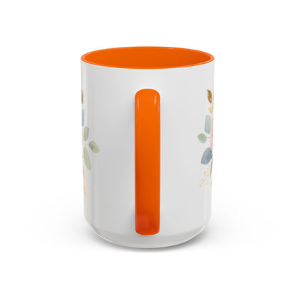 Grace Upon Grace Floral Coffee Mug — John 1:16 Scripture Accent Mug