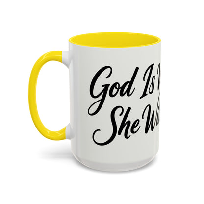 Inspirational Script Coffee Mug — "Strength Lives in Small, Steady Moments" (11/15 oz)