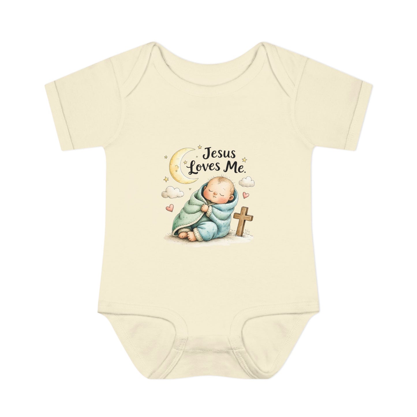 Jesus Loves Me Baby Bodysuit - Infant Christian Onesie for Newborns