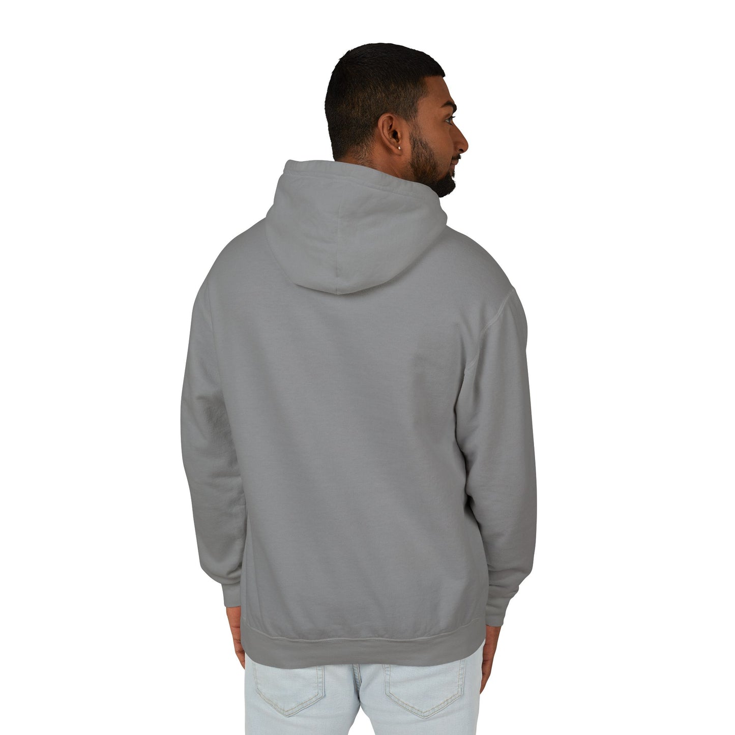 Lightweight Dove-in-Wreath Hoodie — Charcoal Comfort