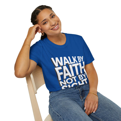 Walk By Faith T-Shirt — Womens/Mens Faith Graphic Tee