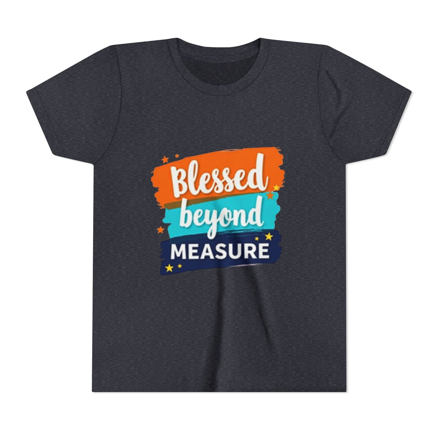 Blessed Beyond Measure Youth Tee | Inspirational Kids Shirt, Faith Design