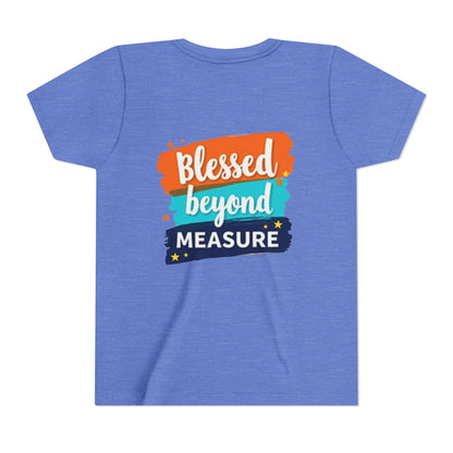 Blessed Beyond Measure Youth Tee | Inspirational Kids Shirt, Faith Design