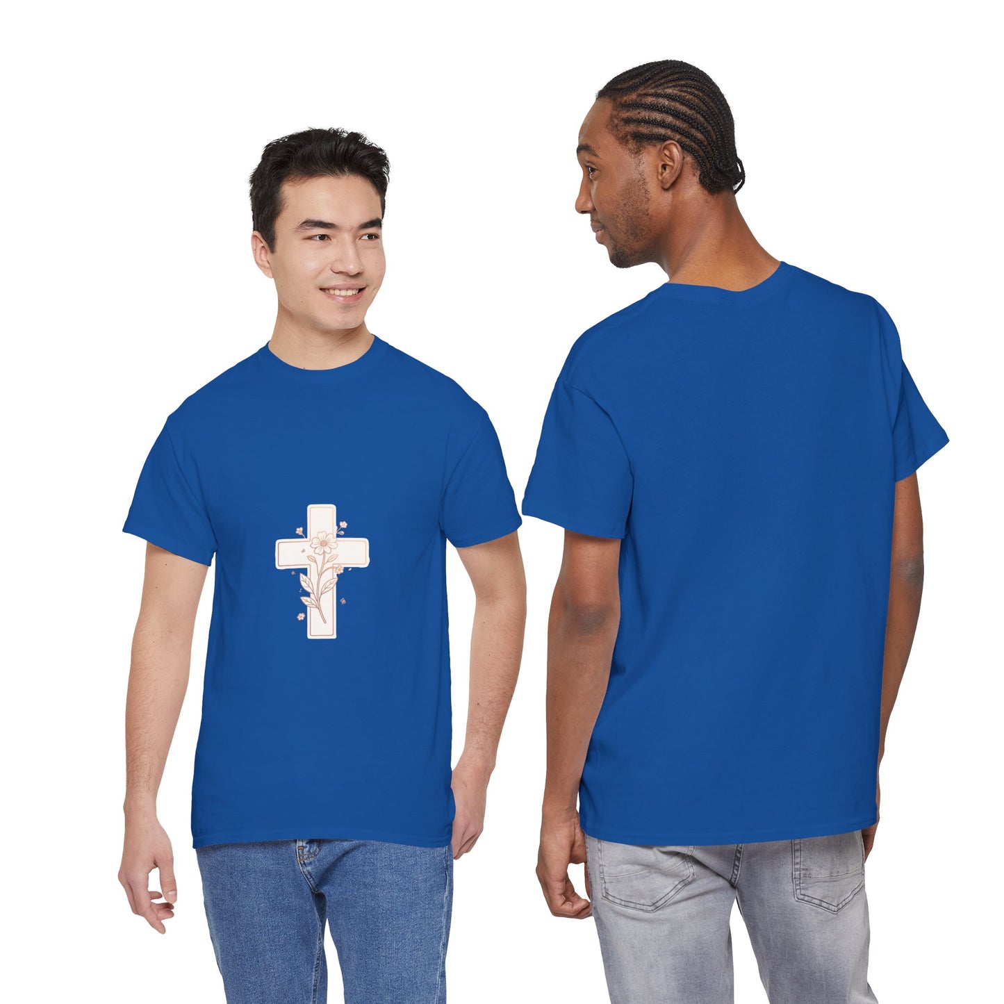 Floral Cross Tee — Delicate Bloom Christian T-Shirt | Meaningful gifts for teens and adults
