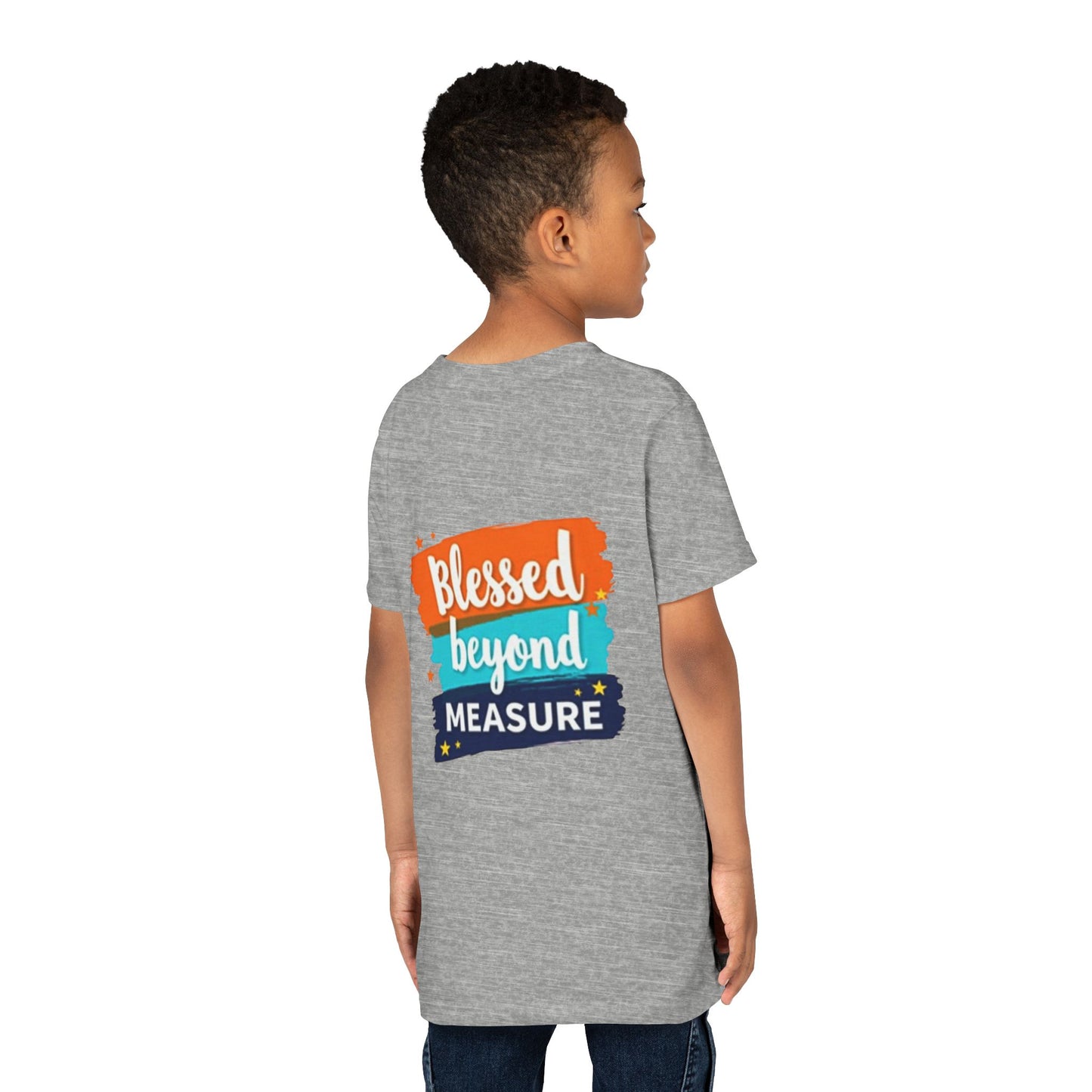 Blessed Beyond Measure Youth Tee | Inspirational Kids Shirt, Faith Design