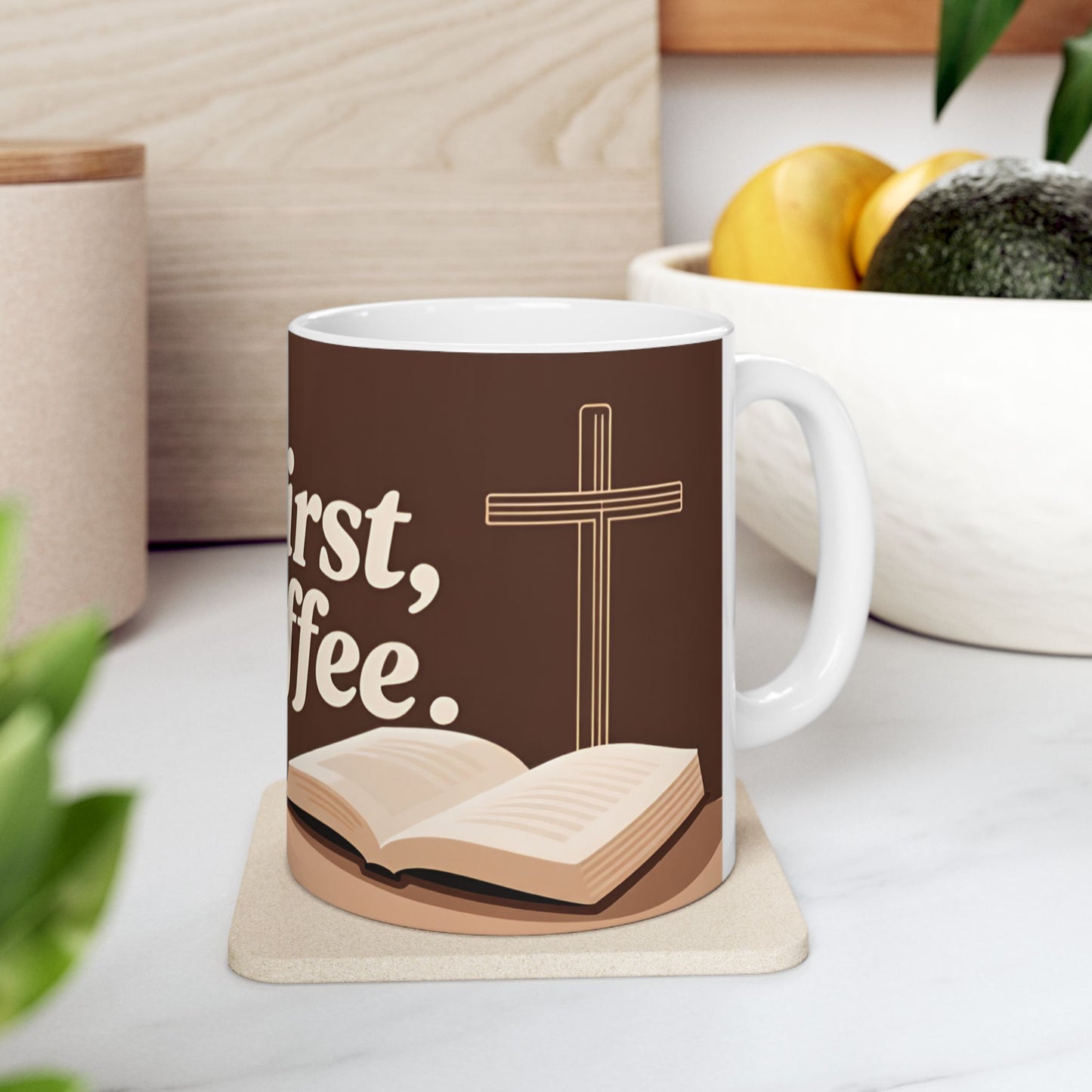 Christ First Then Coffee mug | Christian faith coffee mug, scripture morning cup