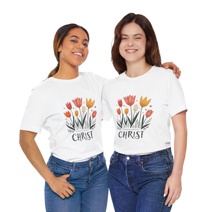 Tulip Floral Faith Shirt | Christian Spring Tee | Unique Gifts for Moms & Teens