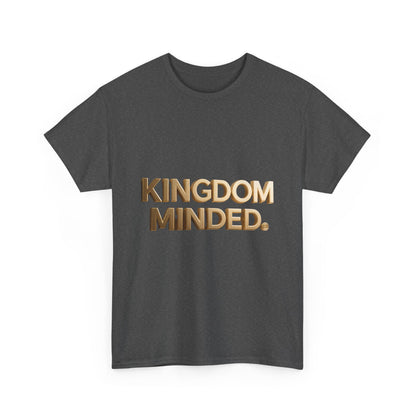 Faith & Focus Tee — Gold Typography Cotton Shirt