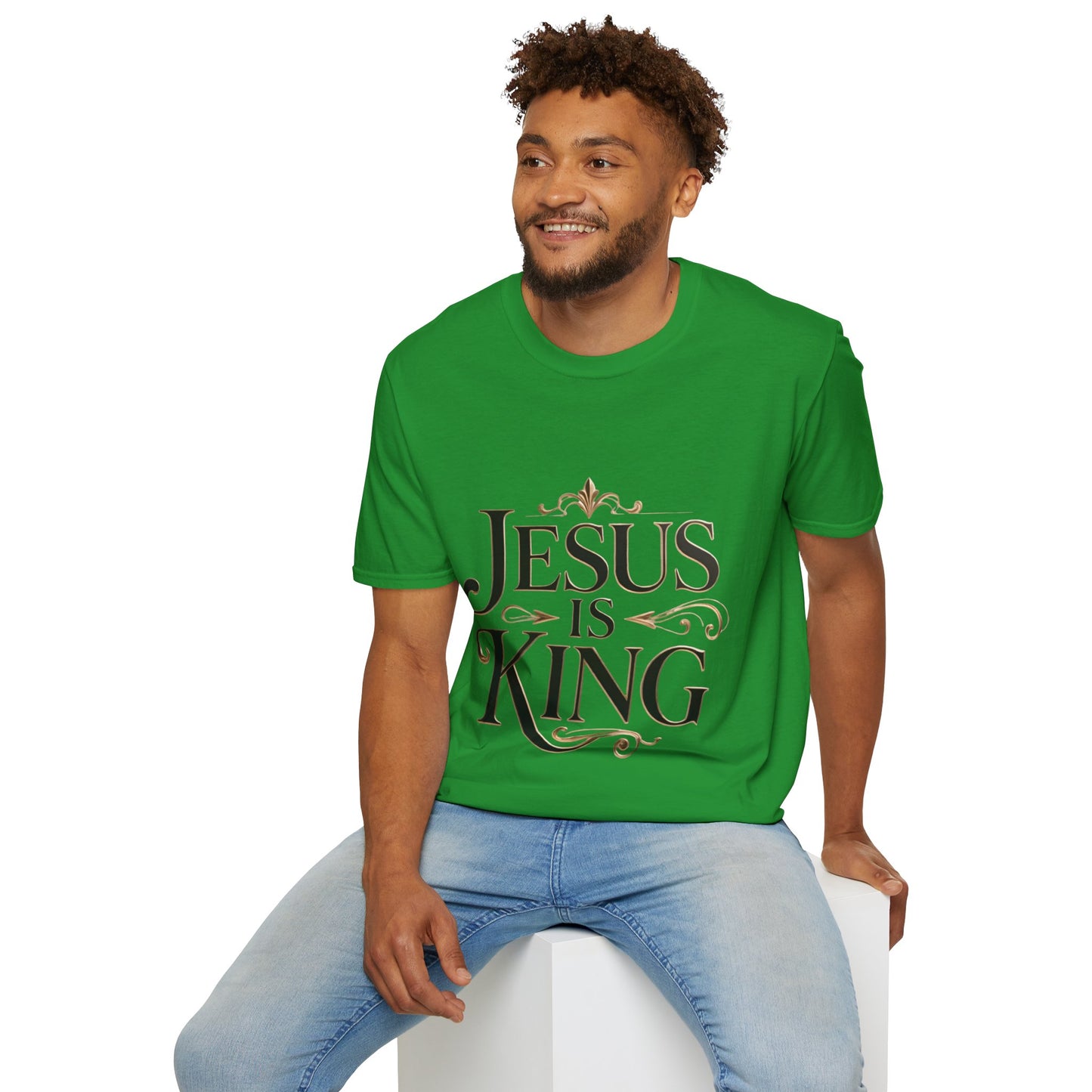Jesus Is King T-Shirt — Christian Faith Graphic Tee, Inspirational Worship Shirt
