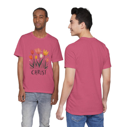 Tulip Floral Faith Shirt | Christian Spring Tee | Unique Gifts for Moms & Teens