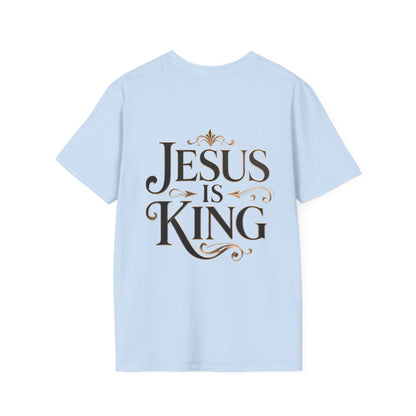 Jesus Is King T-Shirt — Christian Faith Graphic Tee, Inspirational Worship Shirt