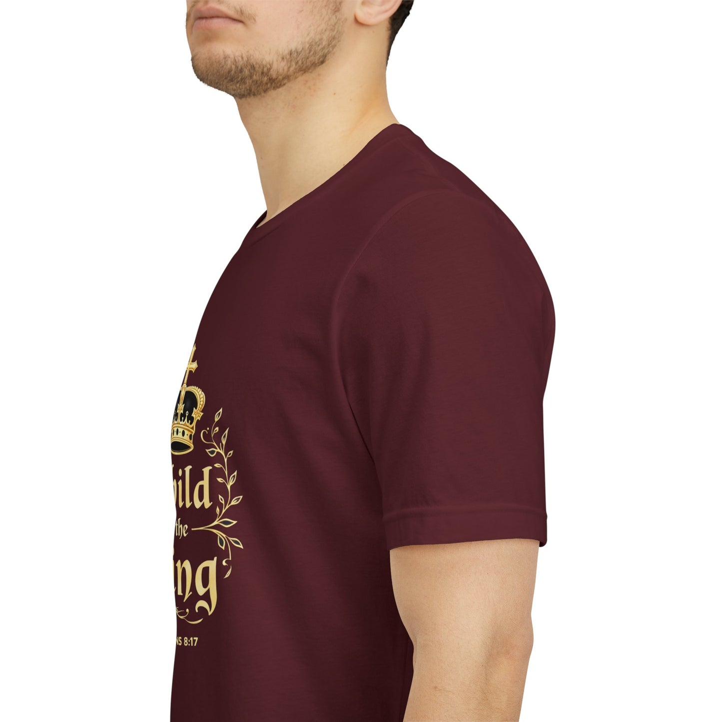 Child of the King T-Shirt | Romans 8:17 Christian Crown Tee | Perfect Gift for Believers  | Thoughtful Christian Gift