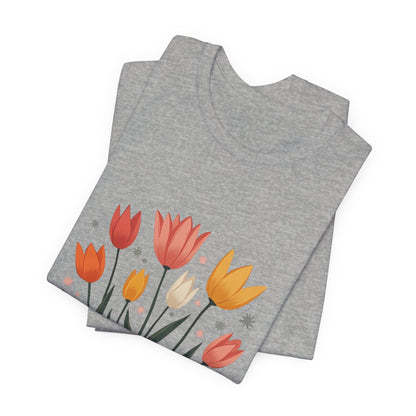 Tulip Floral Faith Shirt | Christian Spring Tee | Unique Gifts for Moms & Teens