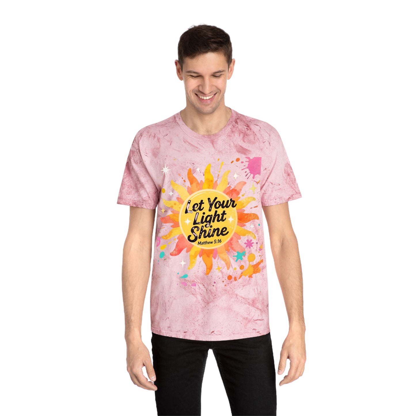 Christian Sunburst Graphic Tee - Let Your Light Shine Unisex T-Shirt