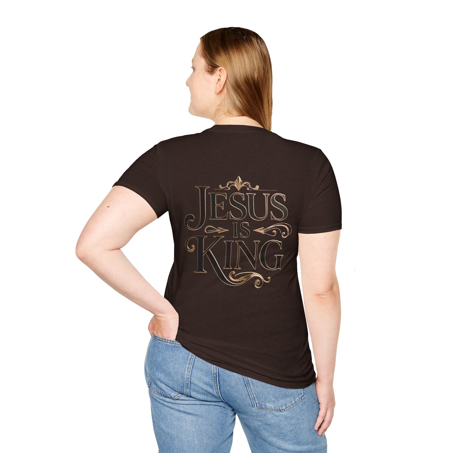Jesus Is King T-Shirt — Christian Faith Graphic Tee, Inspirational Worship Shirt