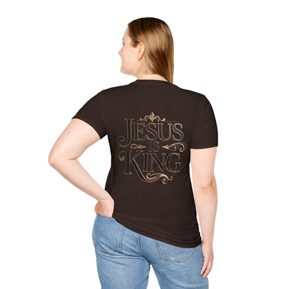 Jesus Is King T-Shirt — Christian Faith Graphic Tee, Inspirational Worship Shirt