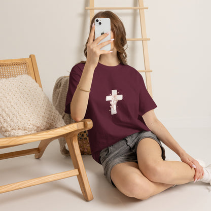 Floral Cross Tee — Delicate Bloom Christian T-Shirt | Meaningful gifts for teens and adults