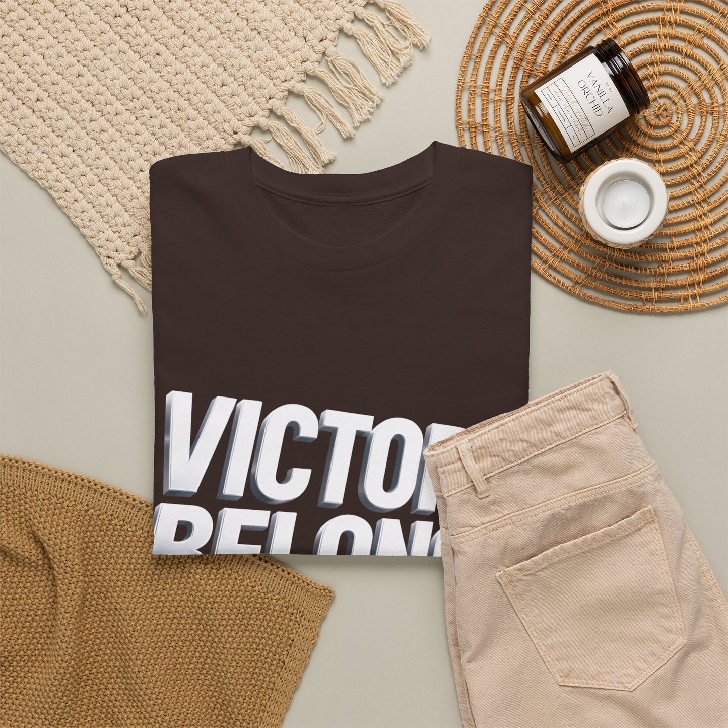 Victory Belongs to Jesus T-Shirt — Heavyweight Christian Faith Tee