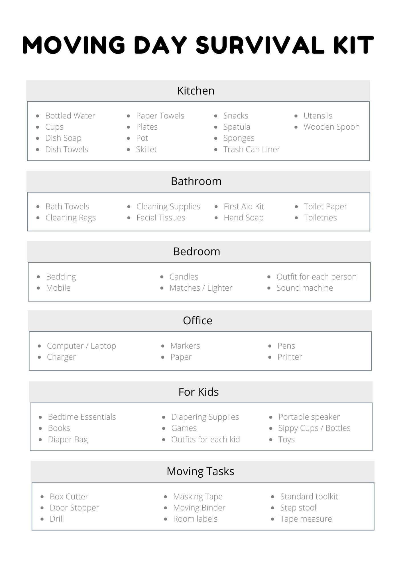 Relocation Planner Floral Edition