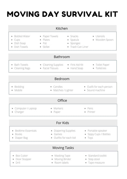 Relocation Planner Floral Edition