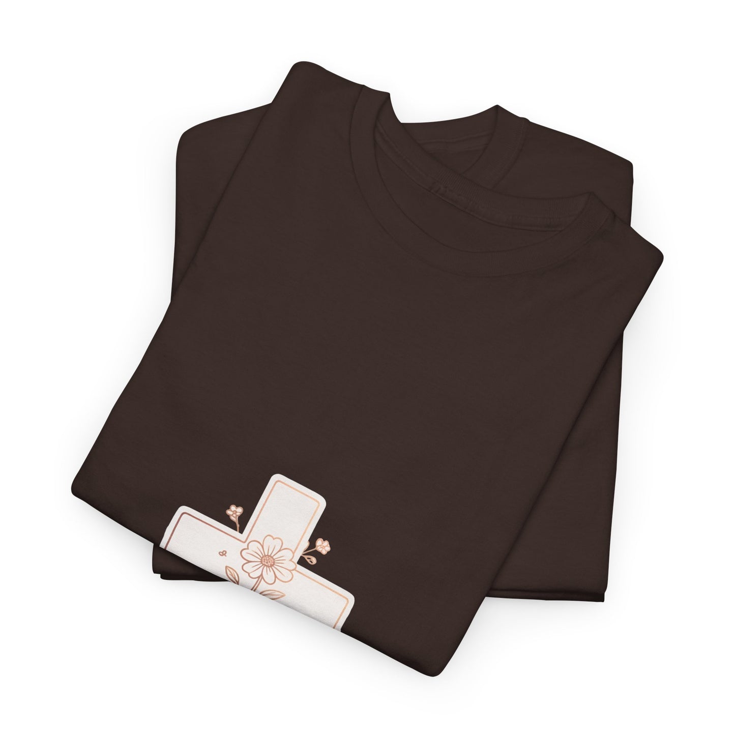 Floral Cross Tee — Delicate Bloom Christian T-Shirt | Meaningful gifts for teens and adults