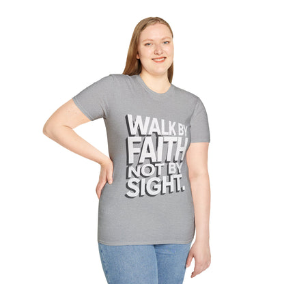 Walk By Faith T-Shirt — Womens/Mens Faith Graphic Tee
