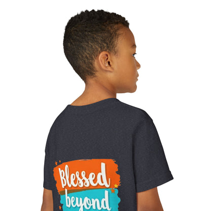 Blessed Beyond Measure Youth Tee | Inspirational Kids Shirt, Faith Design