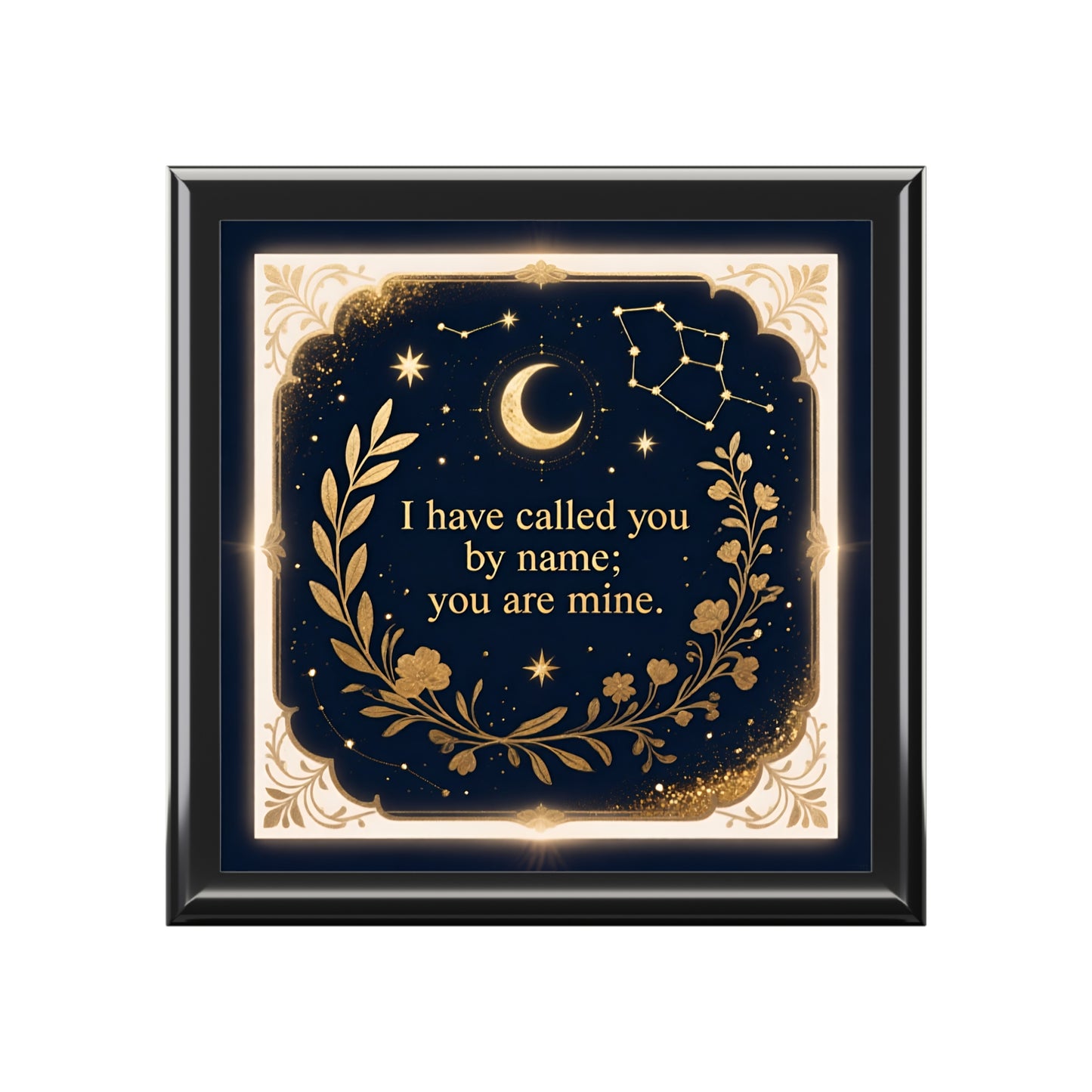 Keepsake Jewelry Box — "I Have Called You by Name; You Are Mine" Celestial Trinket Box
