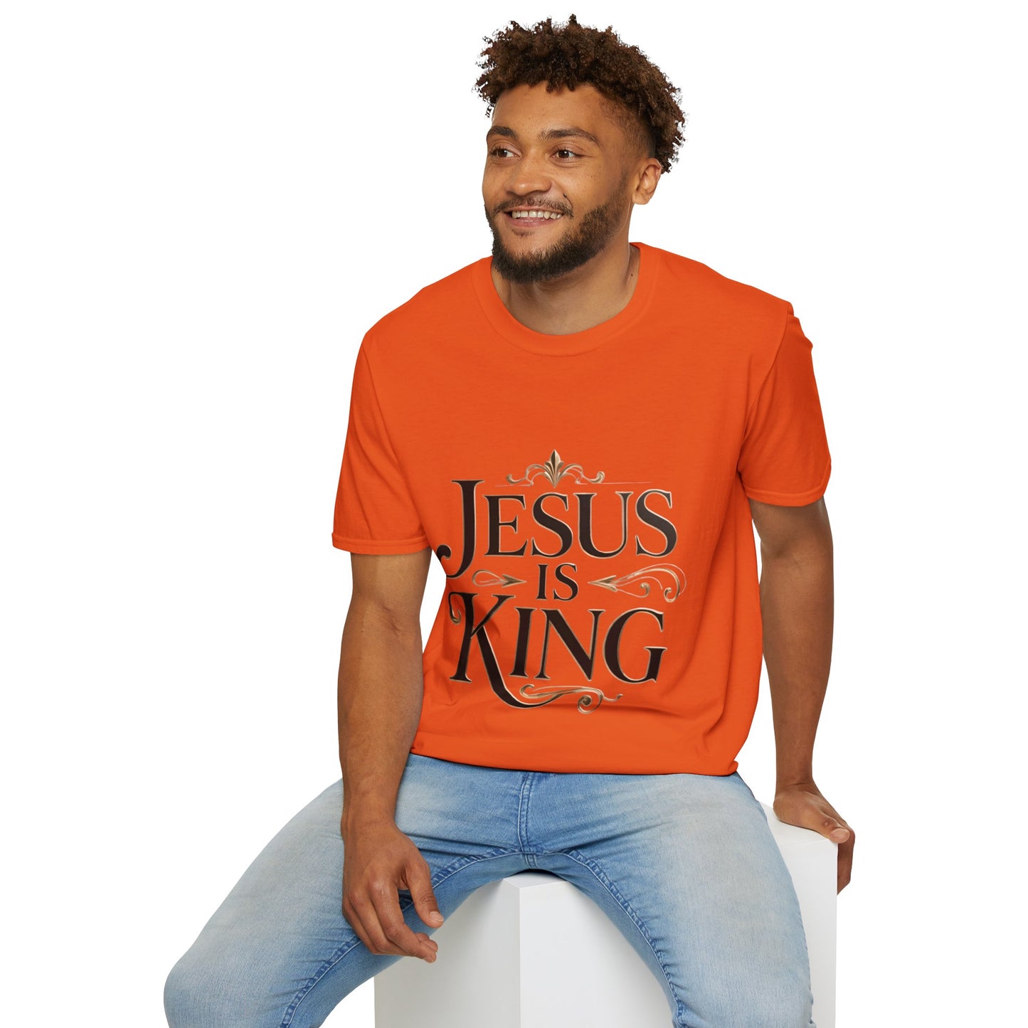 Jesus Is King T-Shirt — Christian Faith Graphic Tee, Inspirational Worship Shirt