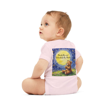 Infant One-Piece — 'Little Prayer Warrior' Bear Baby Bodysuit (Personalize Name)