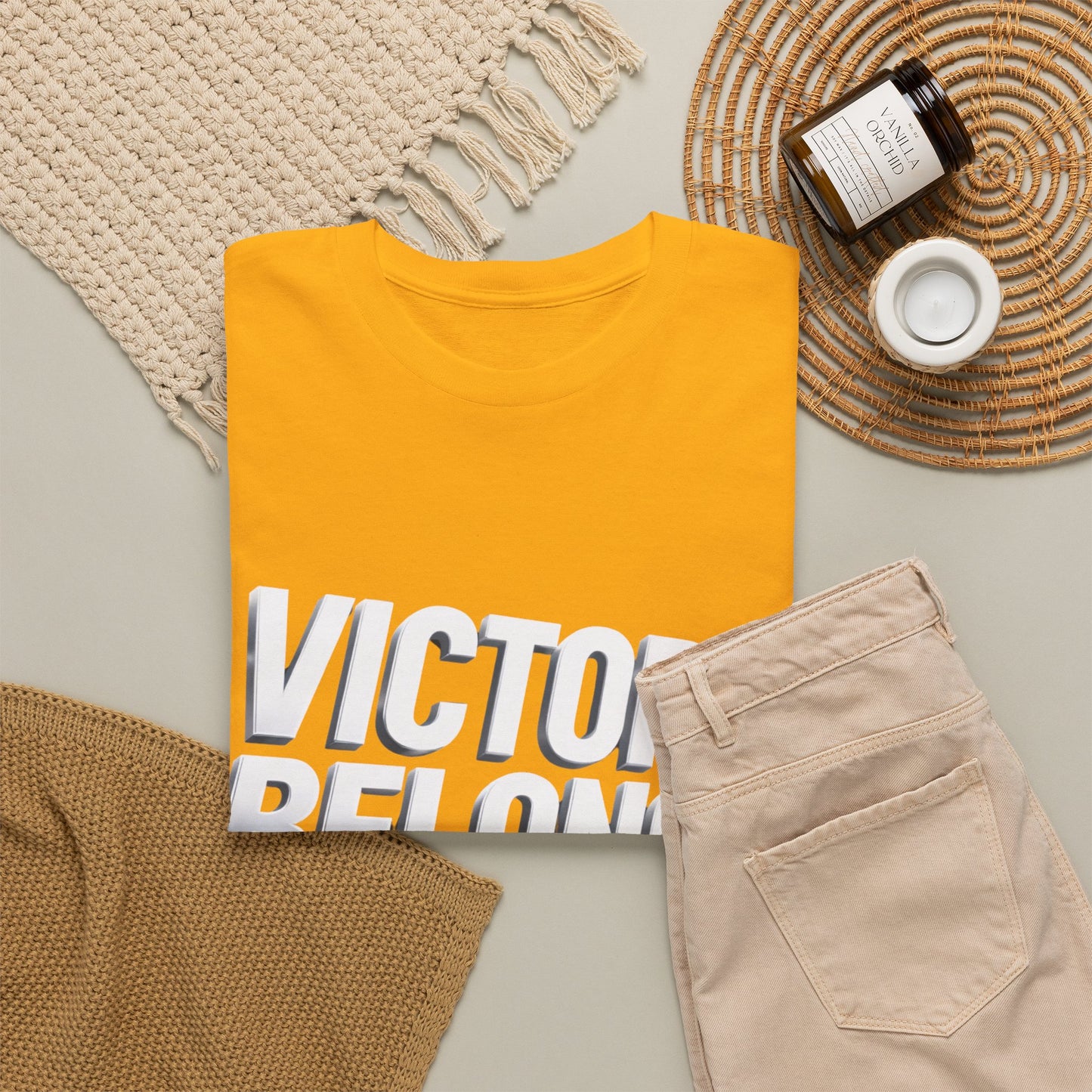 Victory Belongs to Jesus T-Shirt — Heavyweight Christian Faith Tee