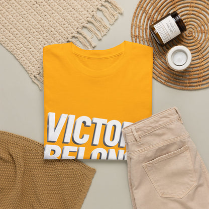 Victory Belongs to Jesus T-Shirt — Heavyweight Christian Faith Tee