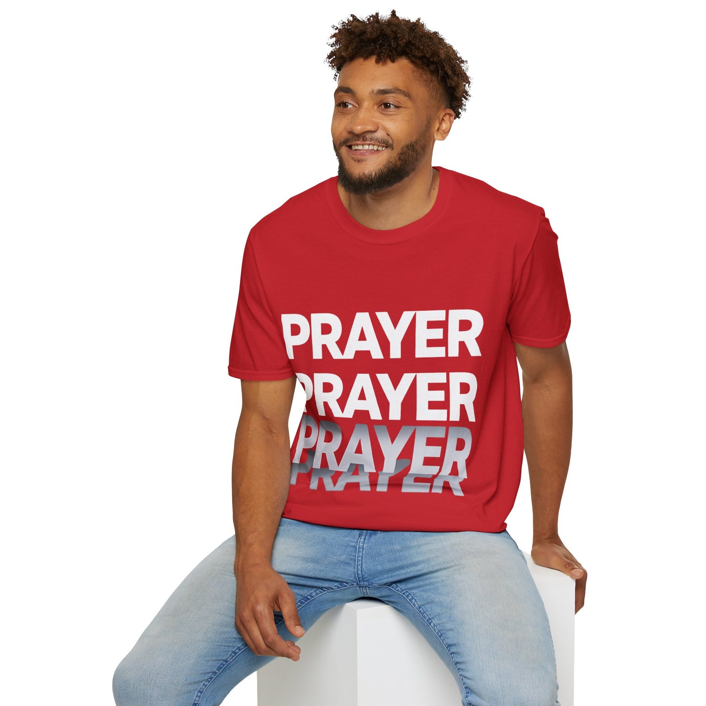 Prayer Repeat T-Shirt | Bold Spiritual Graphic Tee Gift