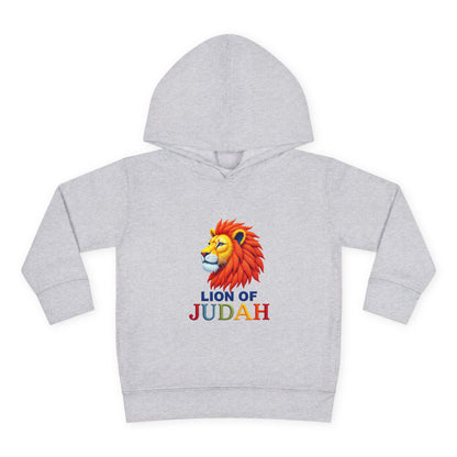 Lion of Judah Toddler Hoodie — Christian Kids Pullover with Colorful Lion Graphic