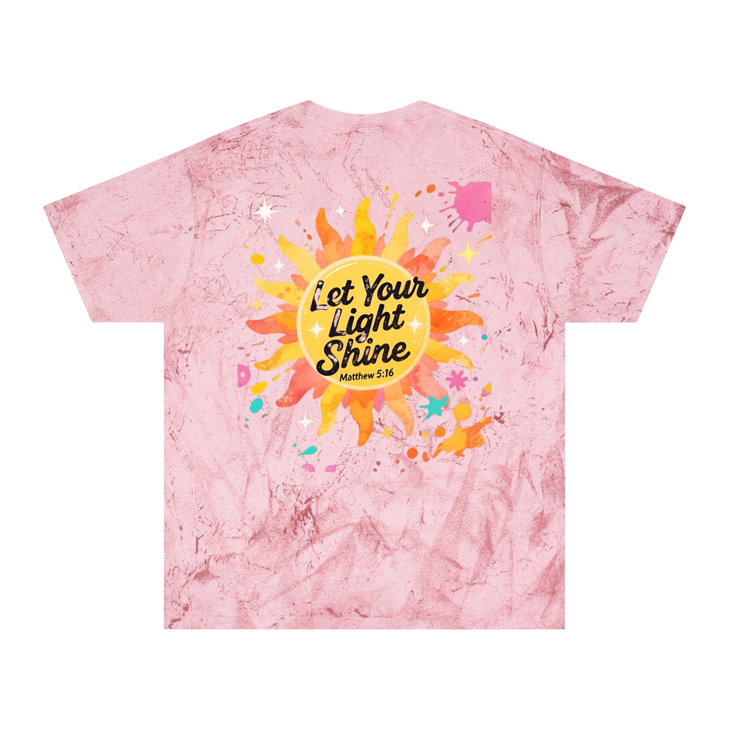 Christian Sunburst Graphic Tee - Let Your Light Shine Unisex T-Shirt