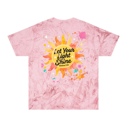 Christian Sunburst Graphic Tee - Let Your Light Shine Unisex T-Shirt