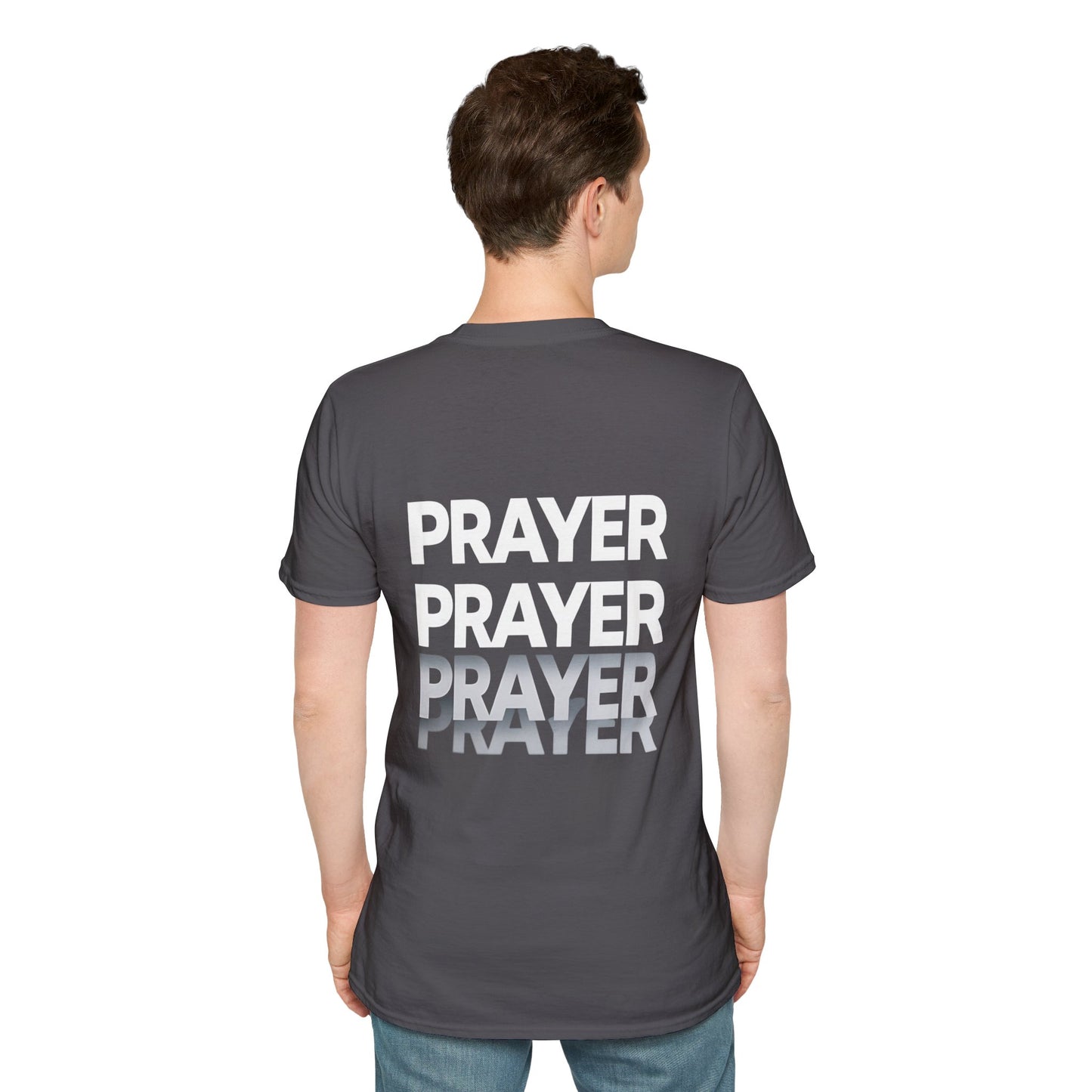 Prayer Repeat T-Shirt | Bold Spiritual Graphic Tee Gift