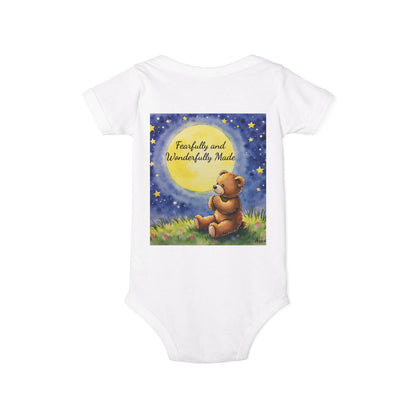 Infant One-Piece — 'Little Prayer Warrior' Bear Baby Bodysuit (Personalize Name)