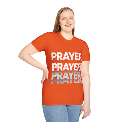 Prayer Repeat T-Shirt | Bold Spiritual Graphic Tee Gift